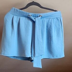 Blue shorts,